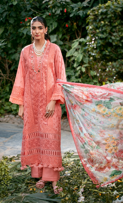 Lawn by Khadija Sheikh - Pink