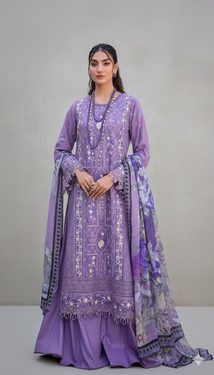 Lawn by Khadija Sheikh - Purple