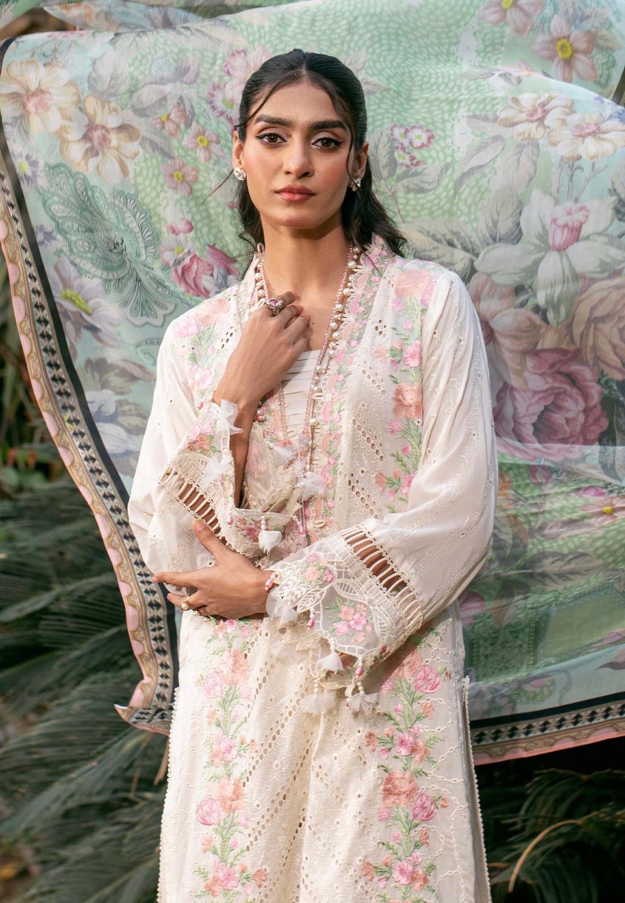 Lawn by Khadija Sheikh - Cream