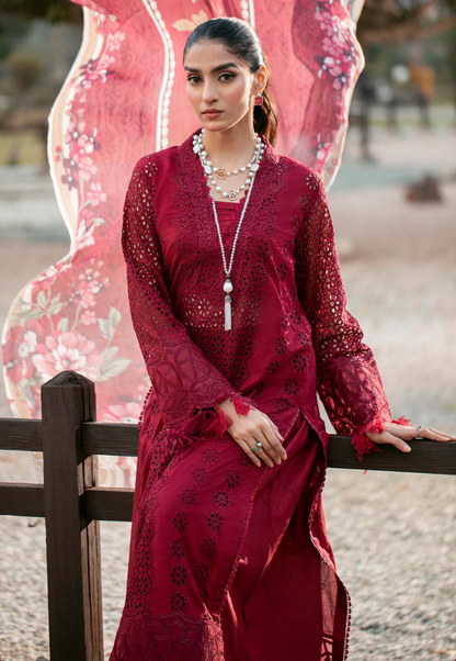 Lawn by Khadija Sheikh - Red